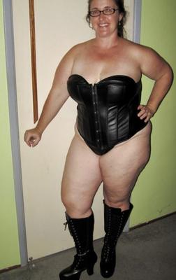 Fat Cow Dressed in Leather