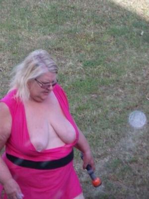 Wonderful blonde BBW mature.