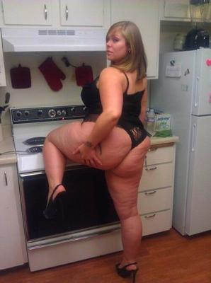 bbw Ronde sexy na cozinha