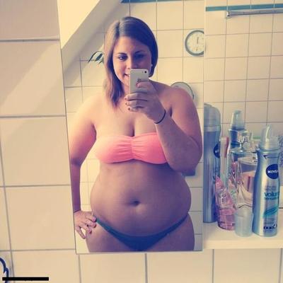 BBW, Selfie, dicker Bauch