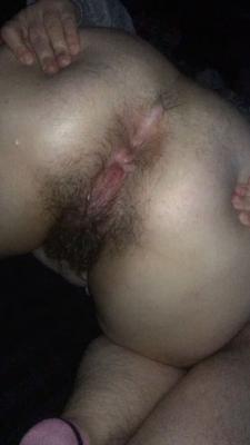 Hairy unaware bbw wife