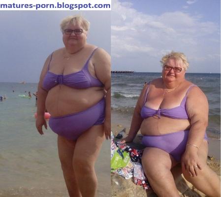 Grannies and matures in bikiny