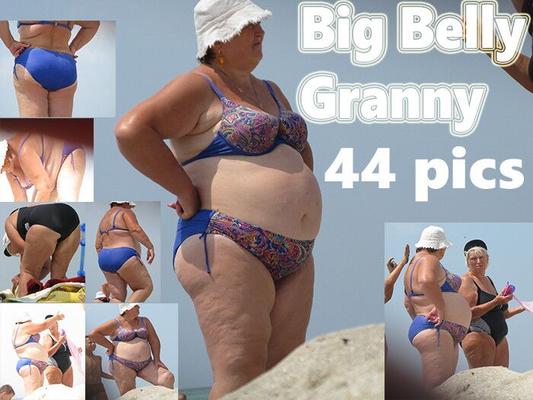 Big Belly Granny candid