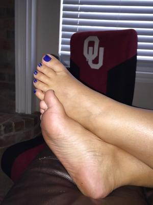 Wifeys bbw dedos de los pies azules