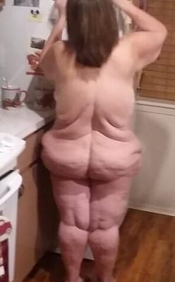 Bbw mature wife in kitchen