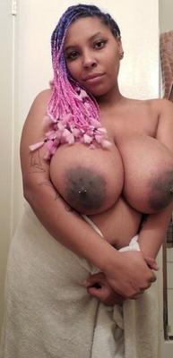 Look At How Dark Her Areolas Are