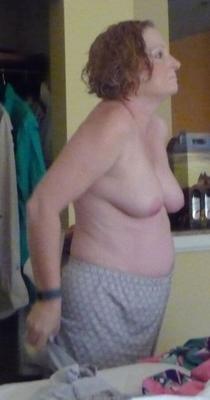 mature chubby wife in hotel room