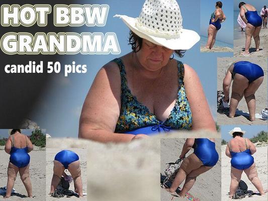 HOT BBW GRANDMA candid