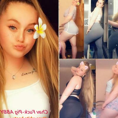 Chav Fuck-Pig ABBY - Escória gorda imunda ostenta uma bunda enorme!