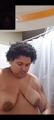 Negro BBW expuesto