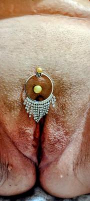 Wife&#;s showing pussy piercing with new jewelry in for comment