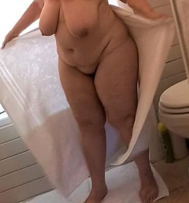 Pictures of my BBW wife captured this morning