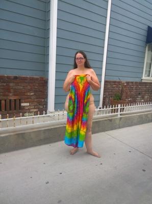 BBW Public Nudity nude street