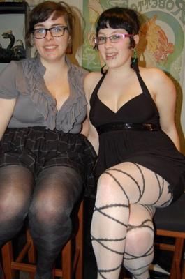 Two nerdy bbw girls