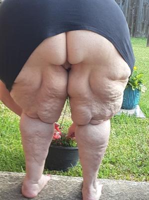 Bbw wife outside