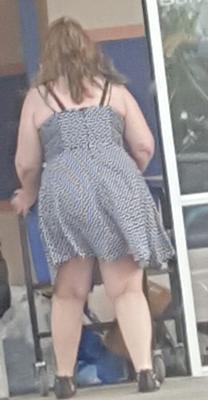 Candid BBW Sundress