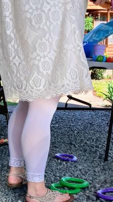 Wife in Dress, Leggings and Sandals For Harsh Comment And Use!