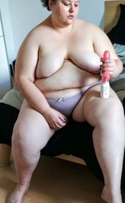 Fat Slut Meli Exposed With New Toy