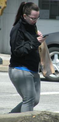 Hot Chubby Leg Thick Cutie, TIGHT PANTS, Plump Ass