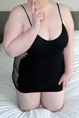 Sexy Curvy Wife: Black Mini Dress, Pearl Thong, BBC Dildo