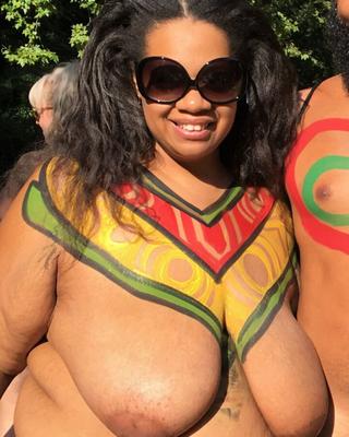 Ebony BBW Beauties  (Black Women Painted)