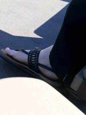 Wifes Sexy Feet In Strappy Sandals For Comment