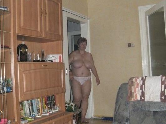 Abuela BBW con enormes tetas