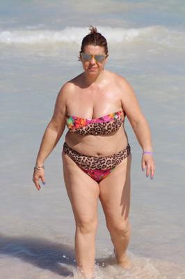 BBW friend in bikini Riviera Maya