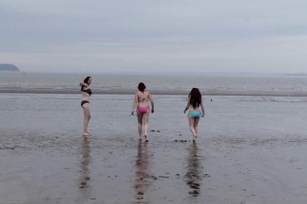 Weston-super-mare models on beach found on USB stick at bootsale