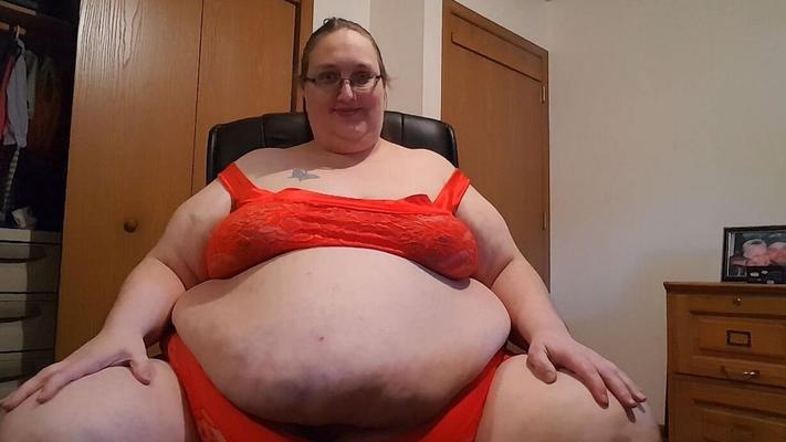 HORRIBLE UGLY FAT FUCK PIG with a HUGE BELLY to wank over