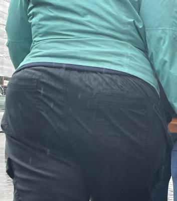 Wide butt cheeks